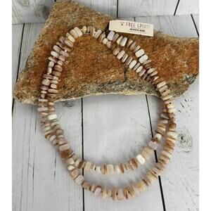 Peyote‎ Bird Moonstone Jasper Quartz Sterling 36" J204